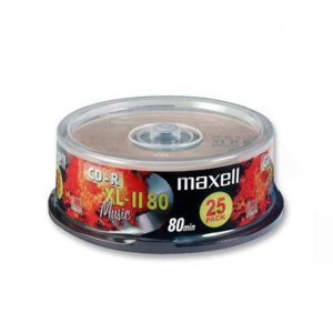 CD de Audio Maxell XL-II CD-R Pack 25