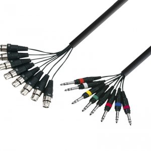 Cables multicore XLR hembra a Jack 6.3 estereo