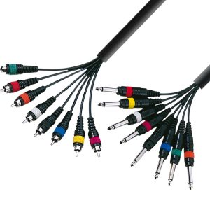 Cables multicore 8 RCA a 8 Jack mono