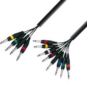 Cables multicore 4 Jack estereo a 8 Jack mono