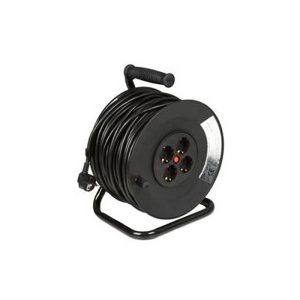 Carro Extensible de corriente 25m con 4 tomas