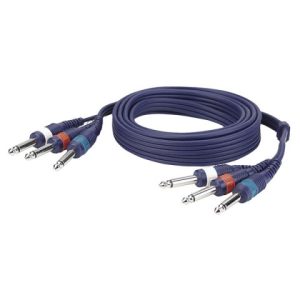 Manguera de audio 3 Jack mono a 3 Jack mono